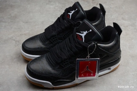 LASER JORDAN AIR 4 GUM BLACK SE 0804